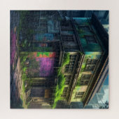 Puzzle Bâtiment abandonné de graffiti violet Décadence ur (Horizontal)