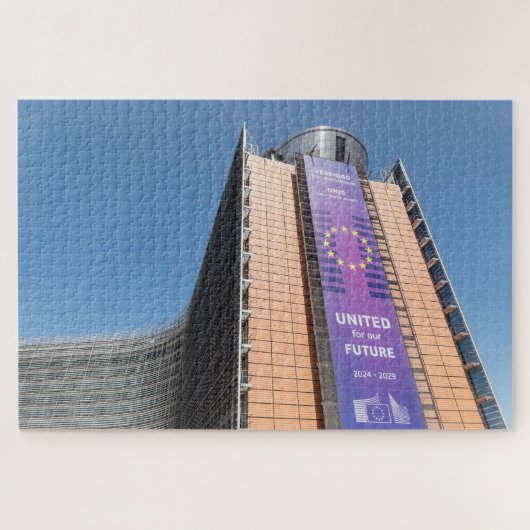 Puzzle Bâtiment Berlaymont EU Bruxelles (Horizontal)
