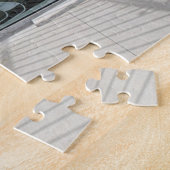 Puzzle Bâtiment blanc futuriste moderne (Côté)