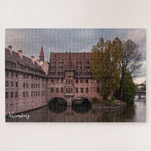 Puzzle Bâtiment historique au coucher du soleil à Nurembe