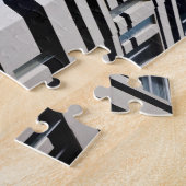 Puzzle Bâtiment moderne noir et blanc à Hong Kong (Côté)