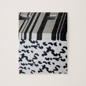 Puzzle Bâtiment moderne noir et blanc à Hong Kong (Vertical)