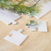 Puzzle Bâtiment nostalgique en pierre ancienne dans un vi (Côté)