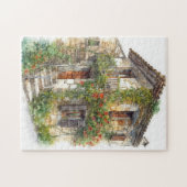 Puzzle Bâtiment nostalgique en pierre ancienne dans un vi (Horizontal)