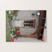 Puzzle Bâtiment rustique avec vieille porte (Horizontal)