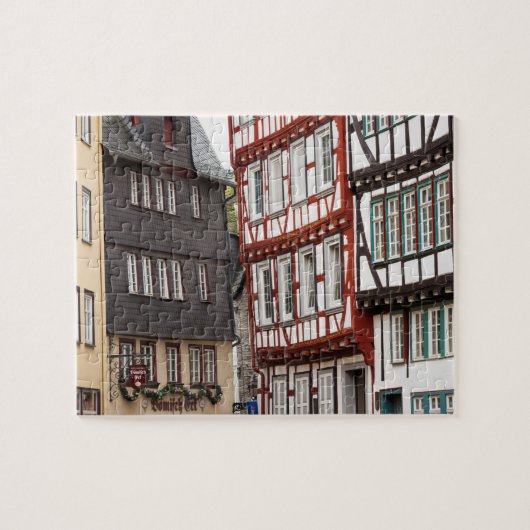 Puzzle Bâtiments de ville à colombages (Horizontal)
