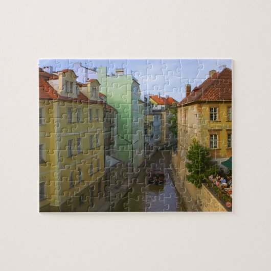 Puzzle Bâtiments historiques avec canal, Prague, Républiq (Horizontal)