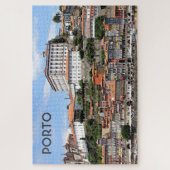 Puzzle Bâtiments historiques et rivière, Porto, Portugal (Vertical)