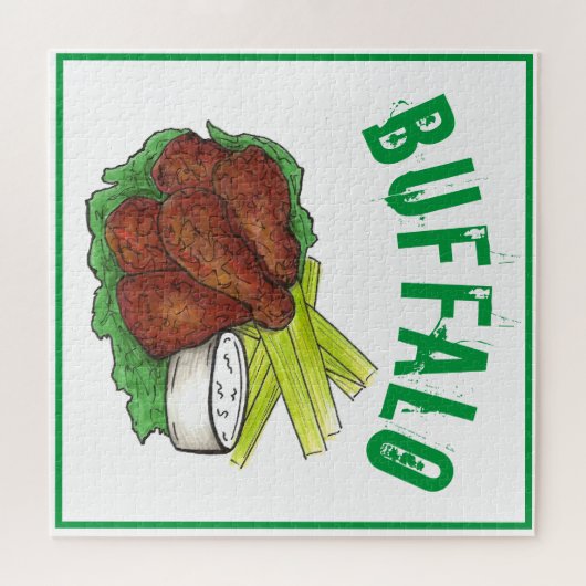 Puzzle Bâtonnets de chicken BBQ Buffalo New York (Horizontal)