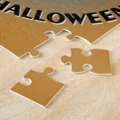Puzzle Bats d'Halloween bleu orange (Côté)