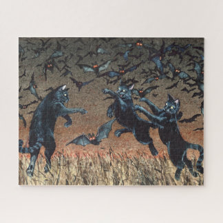 Puzzle Batting Cat