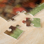 Puzzle Bay Warmblood Running Automne Arrière - plan (Côté)