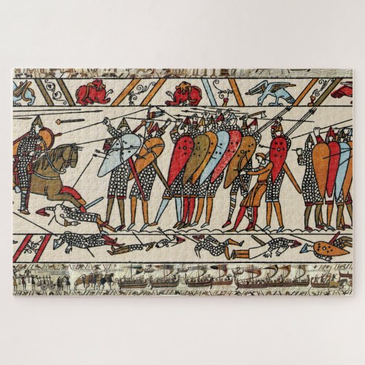 PUZZLE BAYEUX TAPESTERIE BATAILLE DE HASTINGS CHEVALIERS (Horizontal)