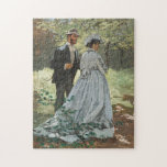 Puzzle Bazille et Camille (1865) par Claude Monet<br><div class="desc">Un couple se promenant dans la nature. Bazille et Camille (1865) de Claude Monet.</div>