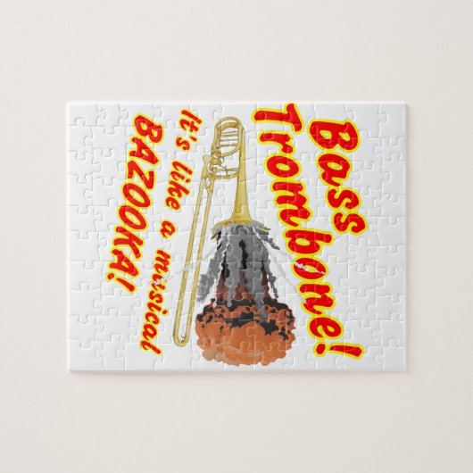 Puzzle Bazooka bas de musical de trombone (Horizontal)