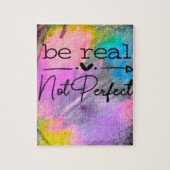 Puzzle Be Real Not Perfect (Vertical)