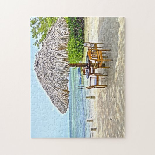 Puzzle Beach Bar Jamaica. (Vertical)