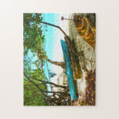 Puzzle Beach Boats Jamaïque. (Vertical)