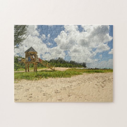 Puzzle Beach Hut Barbados. (Horizontal)