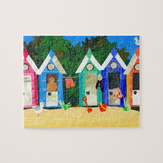 Puzzle 'Beach Huts' (Horizontal)