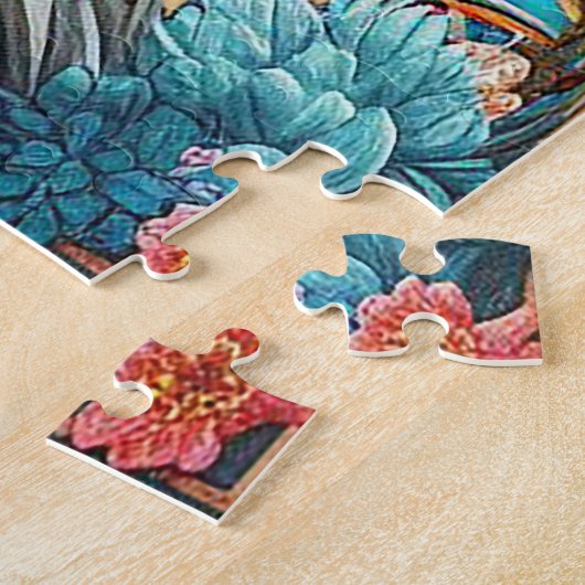 Puzzle Beachside Bernese Bliss : Chien Cool avec lunettes (Côté)