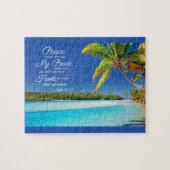 Puzzle Beachside Cook Island - John 14:27 Bible Verse (Horizontal)