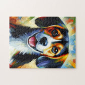 Puzzle Beagle chien acrylique Imprimer cadeau Amoureux de (Horizontal)