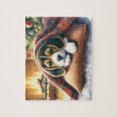 Puzzle Beagle Chien Chien Festive de Noël (Vertical)
