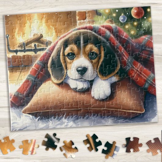Puzzle Beagle Chien Chien Festive de Noël