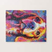 Puzzle Beagle coloré (Horizontal)