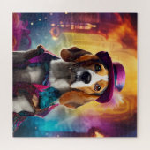 Puzzle Beagle en costume vibrant (Horizontal)