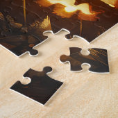 Puzzle Beagle équitation moto Halloween effroi (Côté)