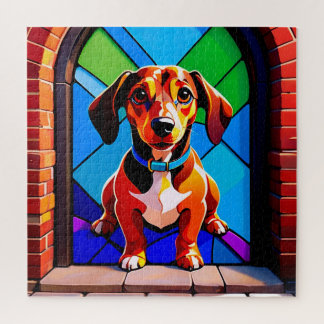Puzzle Beagle Portrait Standing