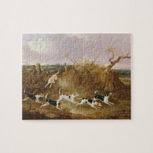 Puzzle Beagles entièrement…, 1845 (huile sur la toile)