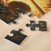 Puzzle Bear Roasting Marshmallows (Côté)