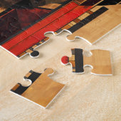 Puzzle Bear Totem – Strength in Deco Style (Côté)