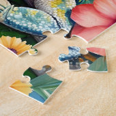 Puzzle Bearded Dragon Lizard Family Pet Portrait (Côté)