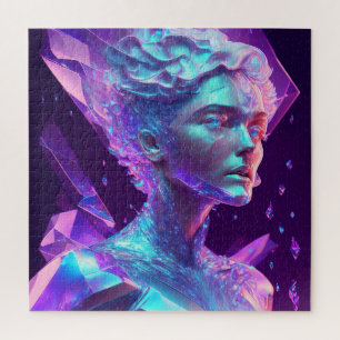 Puzzle Beau Ai Art Joli Verre Icy comme Femme