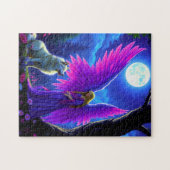 Puzzle Beau ange avec de grandes ailes violettes rencontr (Horizontal)