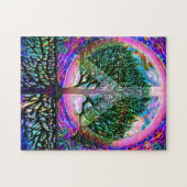 Puzzle Beau arbre de vie de paix mondiale (Horizontal)