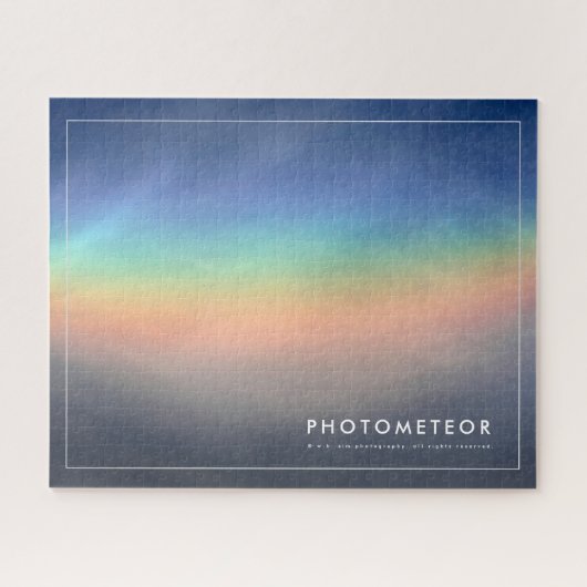 Puzzle Beau arc-en-ciel éblouissant dans les nuages (Horizontal)