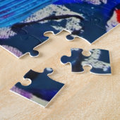 Puzzle Beau bleu abstrait (Côté)