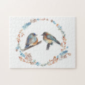 Puzzle Beau Bluebird Couple Art (Horizontal)