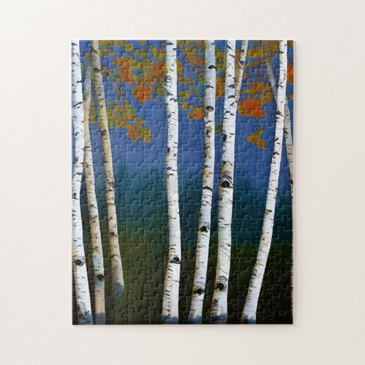 Puzzle Beau bouleau d'automne (Vertical)
