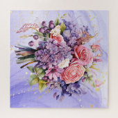 Puzzle Beau Bouquet de fleurs de bouquet de rose (Horizontal)