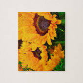 Puzzle Beau bouquet de tournesols jaunes et oranges (Vertical)