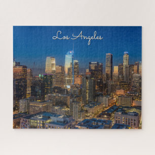 Puzzle Beau centre-ville de Los Angeles au coucher du sol