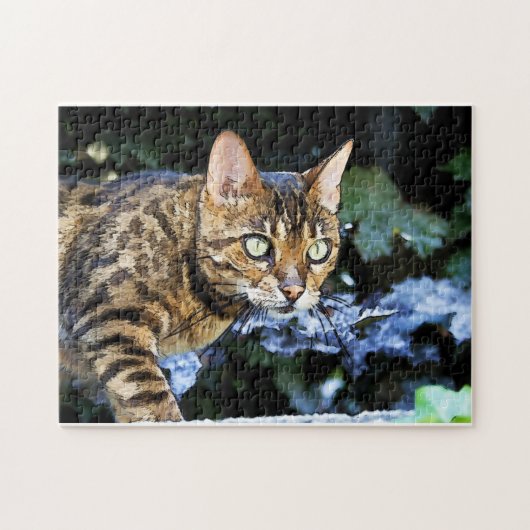 Puzzle Beau chat du Bengale (Horizontal)