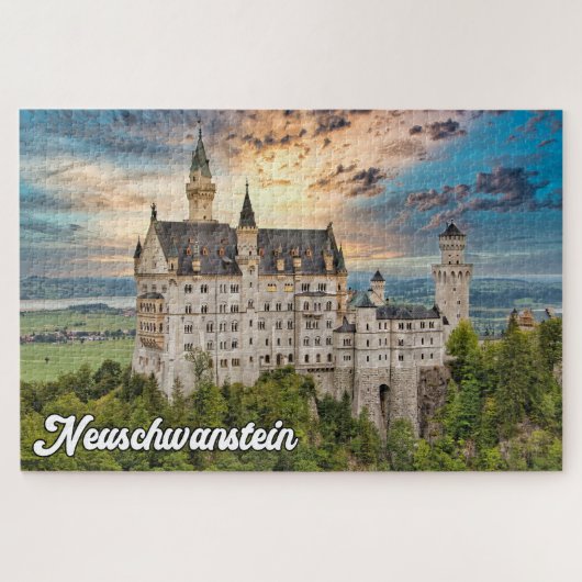 Puzzle Beau Château de Neuschwanstein, Allemagne (Horizontal)