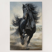 Puzzle Beau cheval noir (Vertical)